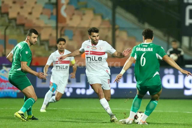 زيزو خلال مباراة الزمالك والاتحاد السكندري